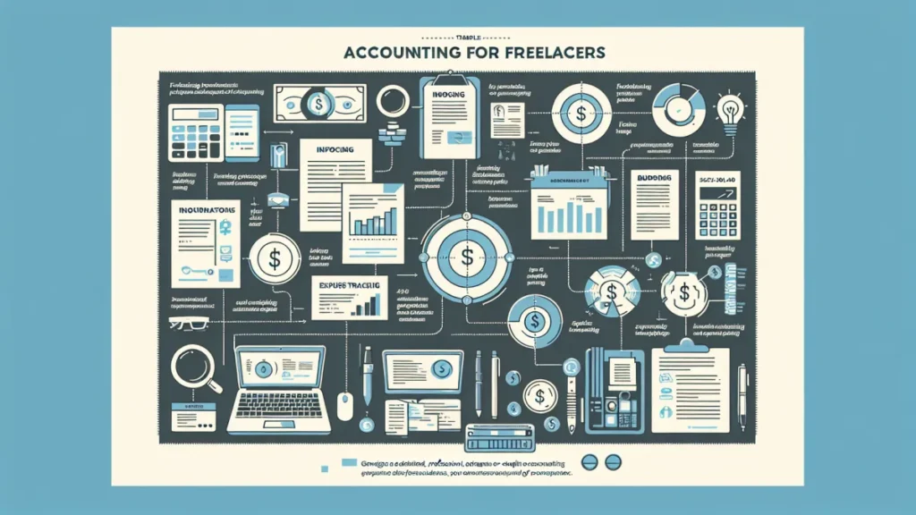 Contabilidade para Freelancers: Guia Completo para 2026 2 Freelancer trabalhando em contabilidade com laptop e documentos - exemplo prático